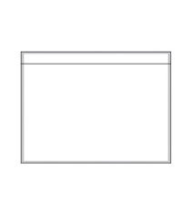 Busta adesiva portadocumenti - senza stampa - C5 (23 x 16,5 cm) - carta - trasparente - Eco - Starline - conf. 250 pezzi