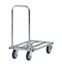 Carrello da lavoro - con manici pieghevoli - 200 kg - zincato - Tecnotelai Carrello da lavoro - con manici pieghevoli - 200 kg - zincato - Tecnotelai