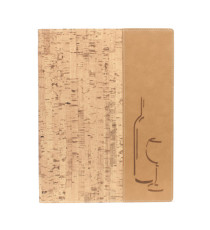 Carta dei vini Design -  1 inserto doppio incluso - A4 - 24 x 34 cm - sughero - Securit