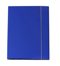 Cartellina con elastico - cartone plastificato - 3 lembi - 25x34 cm - blu - Queen - Starline Cartellina con elastico - cartone plastificato - 3 lembi - 25x34 cm - blu - Queen - Starline