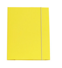 Cartellina con elastico - cartone plastificato - 3 lembi - 25x34 cm - giallo - Queen - Starline Cartellina con elastico - cartone plastificato - 3 lembi - 25x34 cm - giallo - Queen - Starline