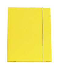 Cartellina con elastico - cartone plastificato - 3 lembi - 25x34 cm - giallo - Queen - Starline Cartellina con elastico - cartone plastificato - 3 lembi - 25x34 cm - giallo - Queen - Starline