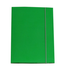 Cartellina con elastico - cartone plastificato - 3 lembi - 25x34 cm - verde - Queen - Starline Cartellina con elastico - cartone plastificato - 3 lembi - 25x34 cm - verde - Queen - Starline