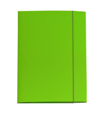 Cartellina con elastico - cartone plastificato - 3 lembi - 25x34 cm - verde prato - Queen - Starline Cartellina con elastico - cartone plastificato - 3 lembi - 25x34 cm - verde prato - Queen - Starline