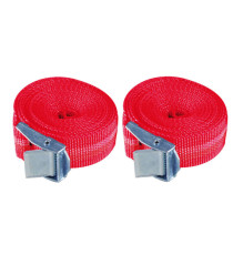 Cinghie - con fibia in metallo - per carichi fino a 250 kg - 25 mm x 2,5 m - Valex