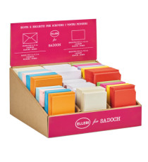 Espositore 750 biglietti + 750 buste - formato 4 e 9 - bianco/colori assortiti - Rex Sadoch