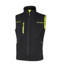 Gilet donna Saturn Lady - taglia L - nero/giallo - U-Power Gilet donna Saturn Lady - taglia L - nero/giallo - U-Power