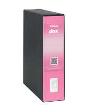 Registratore Dox 1 - dorso 8 cm - commerciale 23 x 29,7 cm - rosa - Esselte Dox Registratore Dox 1 - dorso 8 cm - commerciale 23 x 29,7 cm - rosa - Esselte Dox