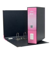 Registratore Dox 1 - dorso 8 cm - commerciale 23 x 29,7 cm - rosa - Esselte Dox Registratore Dox 1 - dorso 8 cm - commerciale 23 x 29,7 cm - rosa - Esselte Dox