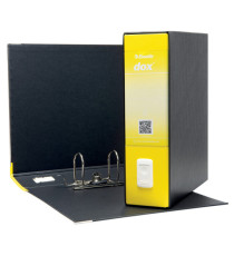 Registratore Dox 1 - dorso 8 cm - commerciale 23x29,7 cm - giallo - Esselte Dox