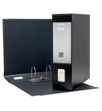 Registratore Dox 1 - dorso 8 cm - commerciale 23x29,7 cm - nero - Esselte Dox Registratore Dox 1 - dorso 8 cm - commerciale 23x29,7 cm - nero - Esselte Dox