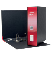Registratore Dox 1 - dorso 8 cm - commerciale 23x29,7 cm - rosso - Esselte Dox Registratore Dox 1 - dorso 8 cm - commerciale 23x29,7 cm - rosso - Esselte Dox