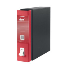 Registratore Dox 1 - dorso 8 cm - commerciale 23 x 29,7 cm - rosso - Esselte Dox