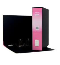 Registratore Dox 2 - dorso 8 cm - protocollo 23 x 34 cm - rosa - Esselte Dox