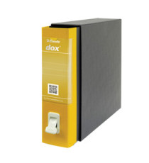 Registratore Dox 2 - dorso 8 cm - protocollo 23x34 cm - giallo - Esselte Dox Registratore Dox 2 - dorso 8 cm - protocollo 23x34 cm - giallo - Esselte Dox