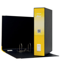Registratore Dox 2 - dorso 8 cm - protocollo 23x34 cm - giallo - Esselte Dox Registratore Dox 2 - dorso 8 cm - protocollo 23x34 cm - giallo - Esselte Dox