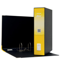 Registratore Dox 2 - dorso 8 cm - protocollo 23x34 cm - giallo - Esselte Dox Registratore Dox 2 - dorso 8 cm - protocollo 23x34 cm - giallo - Esselte Dox