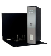 Registratore Dox 2 - dorso 8 cm - protocollo 23 x 34 cm - grigio chiaro - Esselte Dox