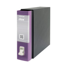 Registratore Dox 2 - dorso 8 cm - protocollo 23 x 34 cm - lilla - Esselte Dox