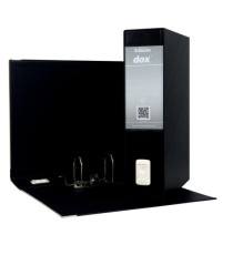 Registratore Dox 2 - dorso 8 cm - protocollo 23x34 cm - nero - Esselte Dox