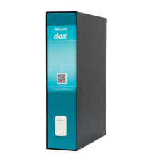 Registratore Dox 2 - dorso 8 cm - protocollo 23 x 34 cm - verde mare - Esselte Dox