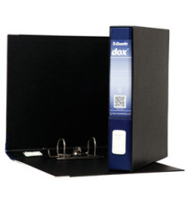 Registratore Dox 4  - dorso 5 cm - commerciale 23x29,7 cm - blu - Esselte Dox Registratore Dox 4  - dorso 5 cm - commerciale 23x29,7 cm - blu - Esselte Dox