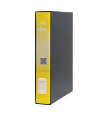 Registratore Dox 4  - dorso 5 cm - commerciale 23x29,7 cm - giallo - Esselte Dox Registratore Dox 4  - dorso 5 cm - commerciale 23x29,7 cm - giallo - Esselte Dox