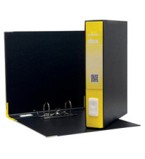 Registratore Dox 4  - dorso 5 cm - commerciale 23x29,7 cm - giallo - Esselte Dox Registratore Dox 4  - dorso 5 cm - commerciale 23x29,7 cm - giallo - Esselte Dox