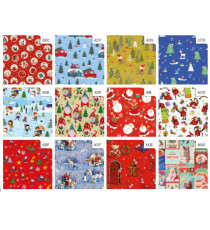Rotolo carta regalo natale - 3 x 1 m - fantasia bambini - colori assortiti - Rex Sadoch Rotolo carta regalo natale - 3 x 1 m - fantasia bambini - colori assortiti - Rex Sadoch