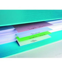 Separatori orizzontali Forever - cartoncino riciclato 180 gr - 10,5x24 cm - colori assortiti - Exacompta - conf. 100 pez