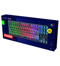 Tastiera gaming GX833 Thado - con illuminazione LED multicolore - metallo - nero - Trust