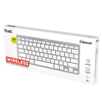 Tastiera wireless bluetooth - argento - Trust