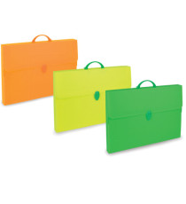 Valigetta Polionda Fluo -36,5x56,5cm - dorso 5,5cm - colori assortiti - Favorit Valigetta Polionda Fluo -36,5x56,5cm - dorso 5,5cm - colori assortiti - Favorit