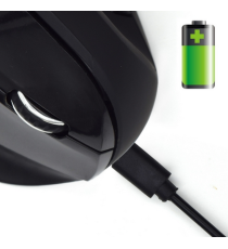 Mouse wireless ergonomico verticale Ewent EW3158 nero, con batteria al litio ricaricabile 5 tasti + rotella fino a 1600dpi Mouse wireless ergonomico verticale Ewent EW3158 nero, con batteria al litio ricaricabile 5 tasti + rotella fino a 1600dpi