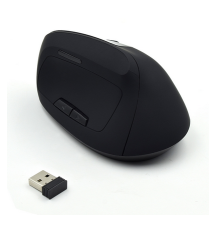 Mouse wireless ergonomico verticale Ewent EW3158 nero, con batteria al litio ricaricabile 5 tasti + rotella fino a 1600dpi Mouse wireless ergonomico verticale Ewent EW3158 nero, con batteria al litio ricaricabile 5 tasti + rotella fino a 1600dpi