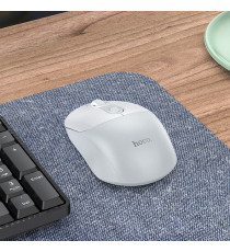 Mouse wireless usb Hoco GM28 bianco e argento - ergonomico ottico 4 tasti + rotella - wifi 2,4ghz - fino a 1600dpi Mouse wireless usb Hoco GM28 bianco e argento - ergonomico ottico 4 tasti + rotella - wifi 2,4ghz - fino a 1600dpi