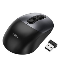Mouse wireless usb Hoco GM28 nero - ergonomico ottico 4 tasti + rotella - wifi 2,4ghz - fino a 1600dpi Mouse wireless usb Hoco GM28 nero - ergonomico ottico 4 tasti + rotella - wifi 2,4ghz - fino a 1600dpi