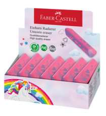 Gomma triangolare unicorno - colori assortiti - Faber Castell - expo 15 pezzi