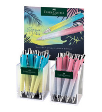 Penna a sfera Poly Ball Urban Summer - punta 0.7mm - fusto colori assortiti - Faber Castell - expo 24 pezzi Penna a sfera Poly Ball Urban Summer - punta 0.7mm - fusto colori assortiti - Faber Castell - expo 24 pezzi