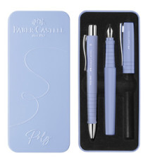 Set stilo B Poly Pen + sfera Poly Ball - punta 0,7 mm - fusto pale iris - Faber-Castell Set stilo B Poly Pen + sfera Poly Ball - punta 0,7 mm - fusto pale iris - Faber-Castell