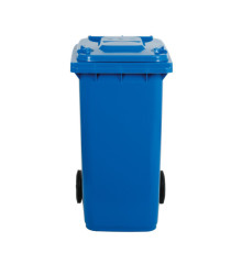 Bidone carrellato - 58x73x107 cm - 240 L - blu - Mobil Plastic Bidone carrellato - 58x73x107 cm - 240 L - blu - Mobil Plastic
