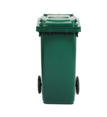 Bidone carrellato - 58x73x107 cm - 240 L - verde scuro - Mobil Plastic Bidone carrellato - 58x73x107 cm - 240 L - verde scuro - Mobil Plastic