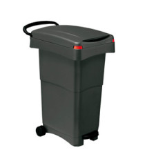 Bidone mobile a pedale - 80 L - 40x65x81 cm - PPL - grigio - Mobil Plastic Bidone mobile a pedale - 80 L - 40x65x81 cm - PPL - grigio - Mobil Plastic