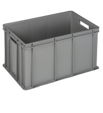 Cassa industriale Europa - 60 x 40 x 32 cm - 64 L - PP - grigio - Mobil Plastic