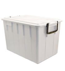 Contenitore Foodbox con coperchio - 58x38x38 cm - 60 L - PPL riciclabile - bianco - Mobil Plastic