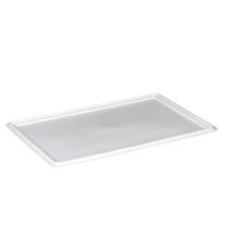 Coperchio per cassa alimentare Europa - 60 x 40 x 2 cm - PP - neutro - Mobil Plastic