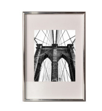 Cornice in PVC e crilex - A4 - argento - Methodo