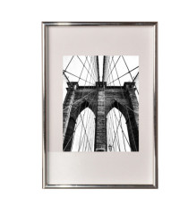 Cornice in PVC e crilex - A4 - argento - Methodo