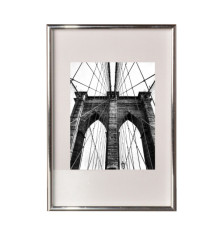 Cornice in PVC e crilex - A4 - argento - Methodo