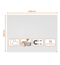 Lavagna Bianca Magnetica Infinity - 120 x 90 cm - Nobo